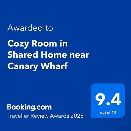 Cozy Room In Shared Home Near Canary Wharf Londra Exterior foto